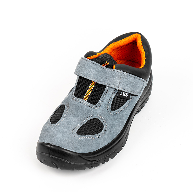 Buty ochronne ze skóry zamszowej z oddychającą siateczką SS106 i stalowymi noskami