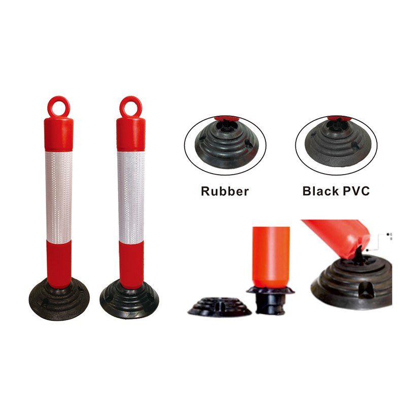 TS007 Słupek ostrzegawczy w strefie pracy o dobrej widoczności