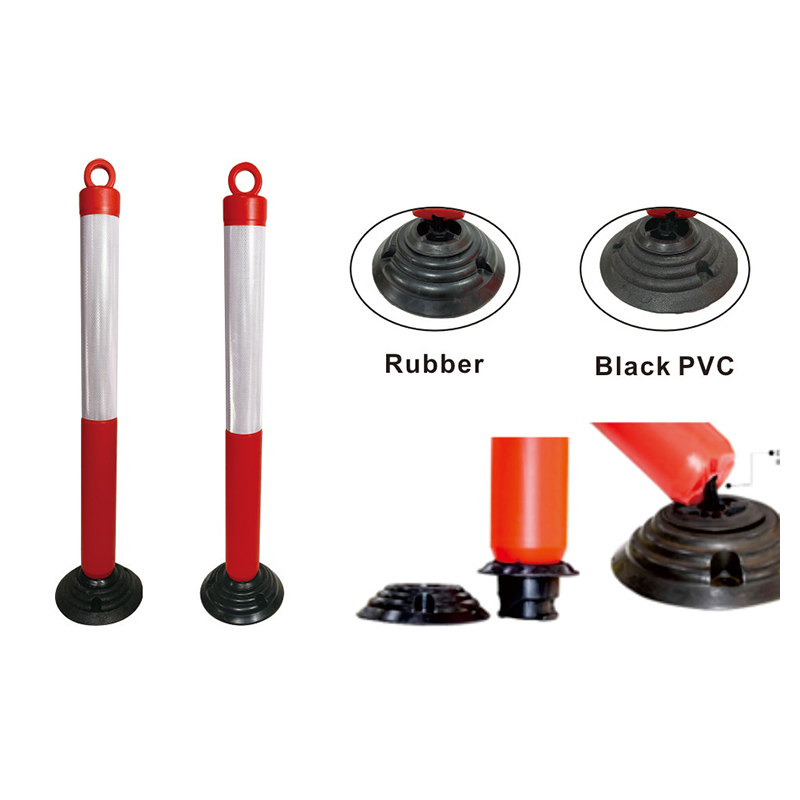 Przenośny słupek ostrzegawczy oddzielający pas ruchu TS008